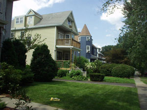 A beautiful street in Montclair, New Jersey.